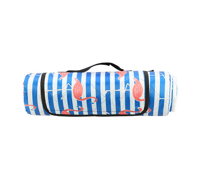 Ultrasonic Pattern Roll Up Handy Picnic Blanket