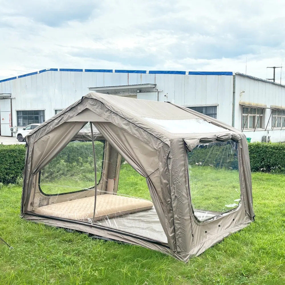 Large Outdoor Air Tent Inflatable Camping Tent Family Outdoor Inflatable House Tent with Canopy