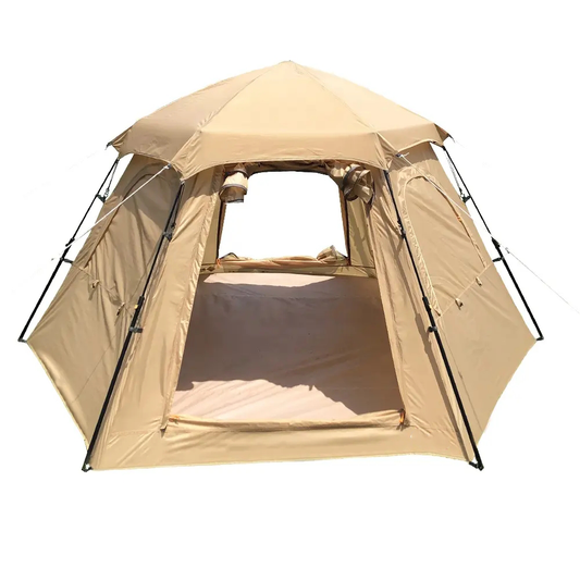 Waterproof Park Automatic Hexagonal Tent Big Space For 4 Person Automatic Pop Up Outdoor Camping Tent