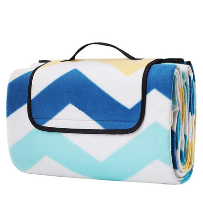 Fleece Tote Picnic Blanket With Handle