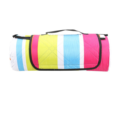 Ultrasonic Pattern Roll Up Handy Picnic Blanket