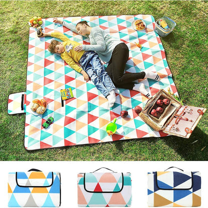 Fleece Tote Picnic Blanket With Handle