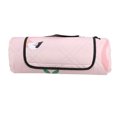 Ultrasonic Pattern Roll Up Handy Picnic Blanket