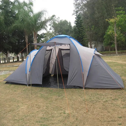 6-8 person Luxury Large Dome Family Waterproof Folding three rooms Outdoor Camping Tent