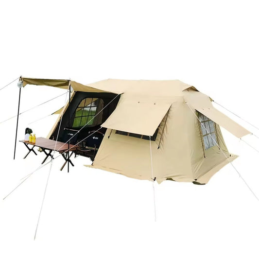 Two Rooms Large Family Outdoor Quick Open Tent Ventilation Sun Shelters Automatic Camping Tent