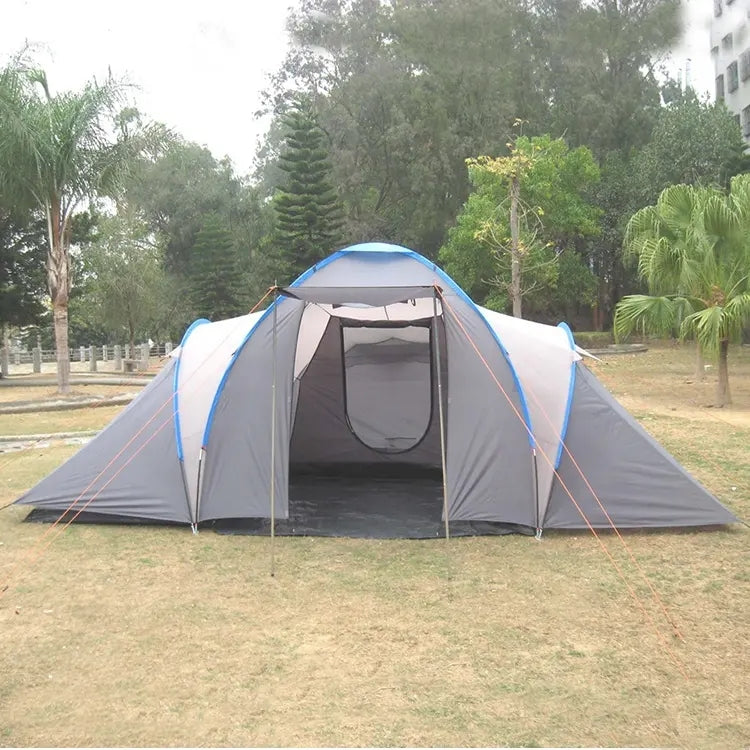 6-8 person Luxury Large Dome Family Waterproof Folding three rooms Outdoor Camping Tent