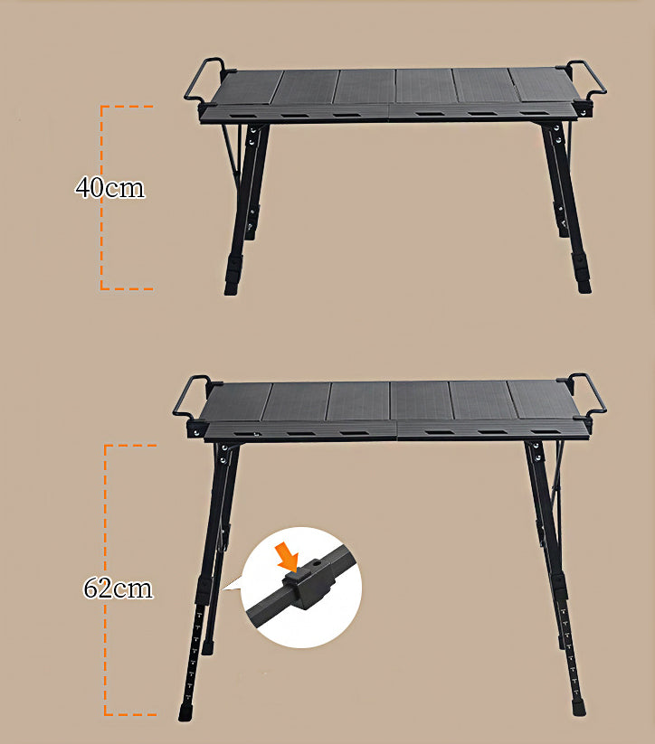 Expandable multifunctional outdoor camping mobile kitchen IGT lifting table